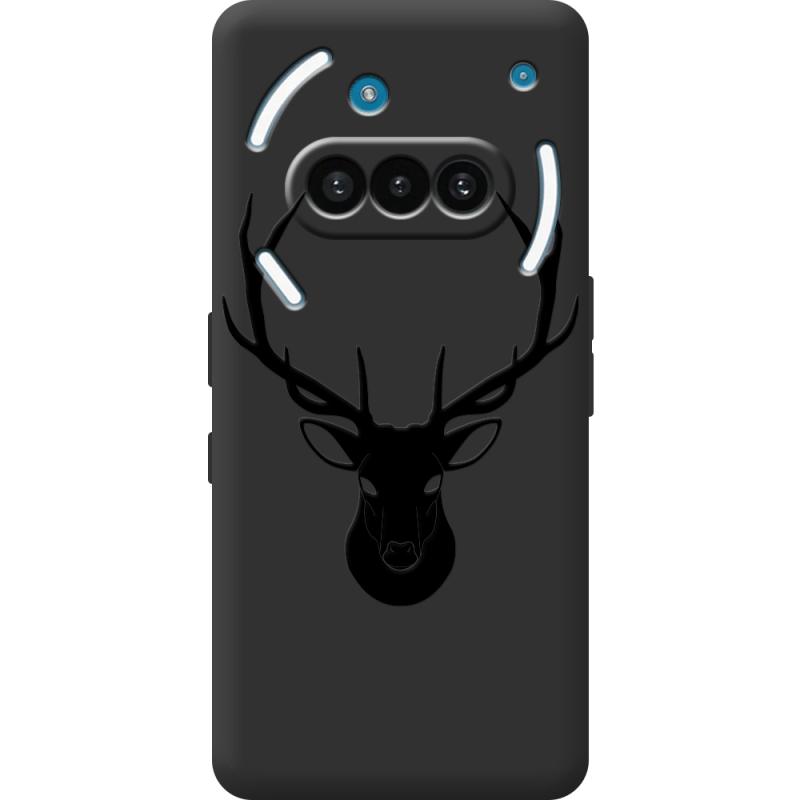 Чорний чохол BoxFace Nothing Phone (3a) Deer