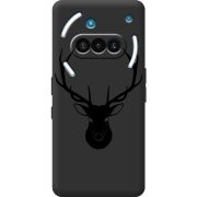 Чорний чохол BoxFace Nothing Phone (3a) Deer