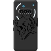 Чорний чохол BoxFace Nothing Phone (3a) Skull and Roses