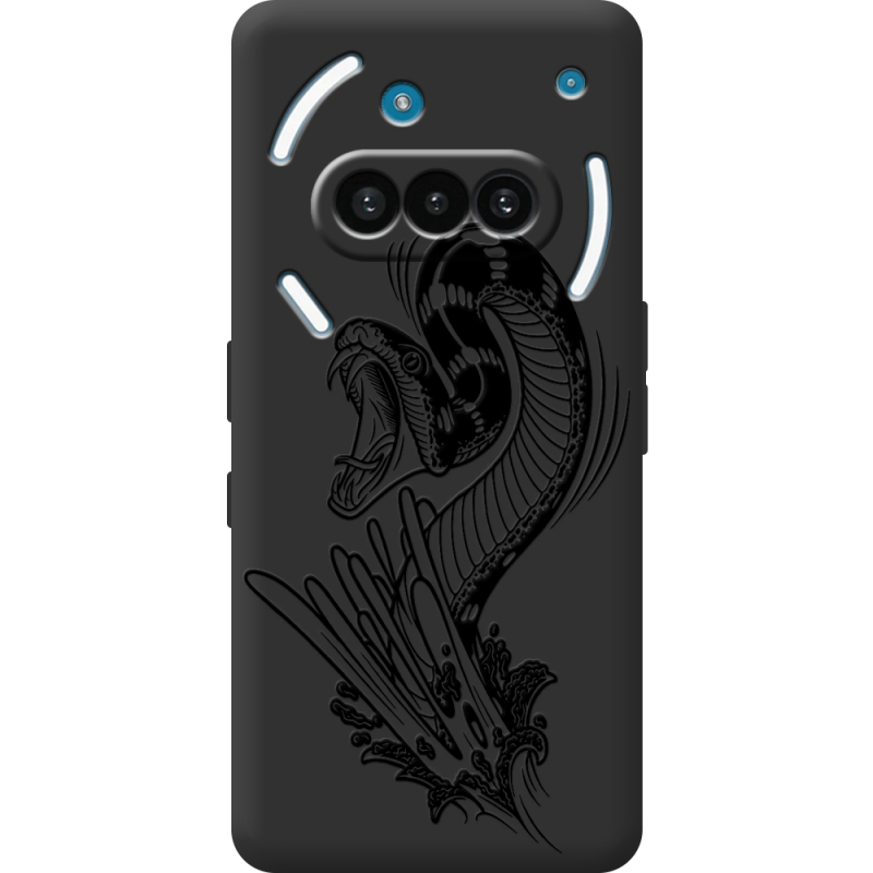 Чорний чохол BoxFace Nothing Phone (3a) Snake