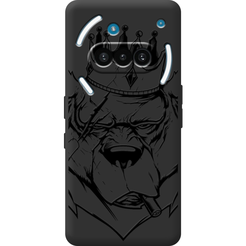 Чорний чохол BoxFace Nothing Phone (3a) Bear King