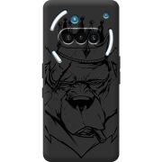 Чорний чохол BoxFace Nothing Phone (3a) Bear King