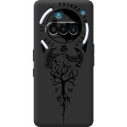 Чорний чохол BoxFace Nothing Phone (3a) Hugin and Munin