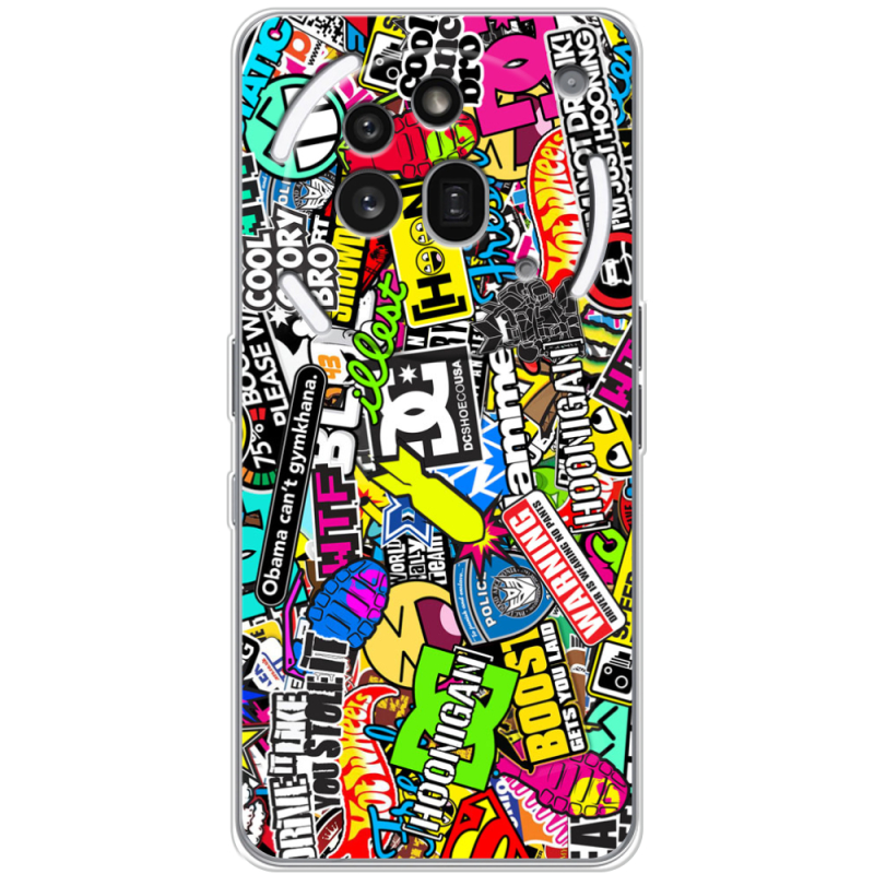 Чохол BoxFace Nothing Phone (3a) Pro Multicolored Inscriptions