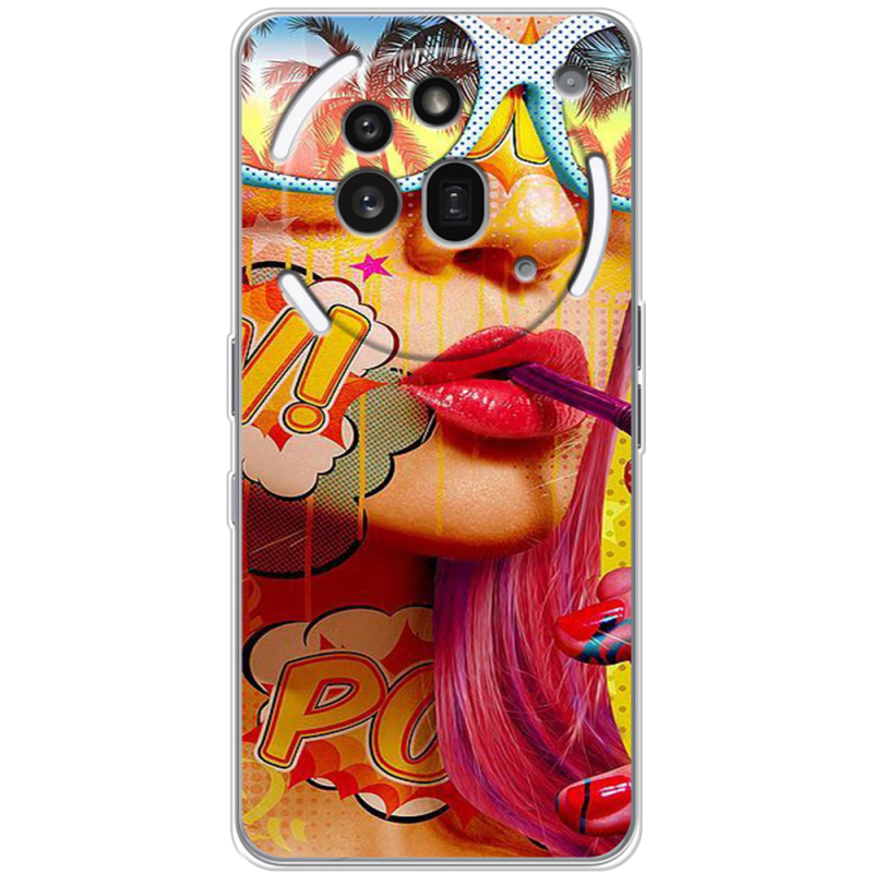 Чохол BoxFace Nothing Phone (3a) Pro Yellow Girl Pop Art