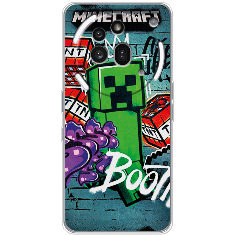 Чохол BoxFace Nothing Phone (3a) Pro Minecraft Graffiti