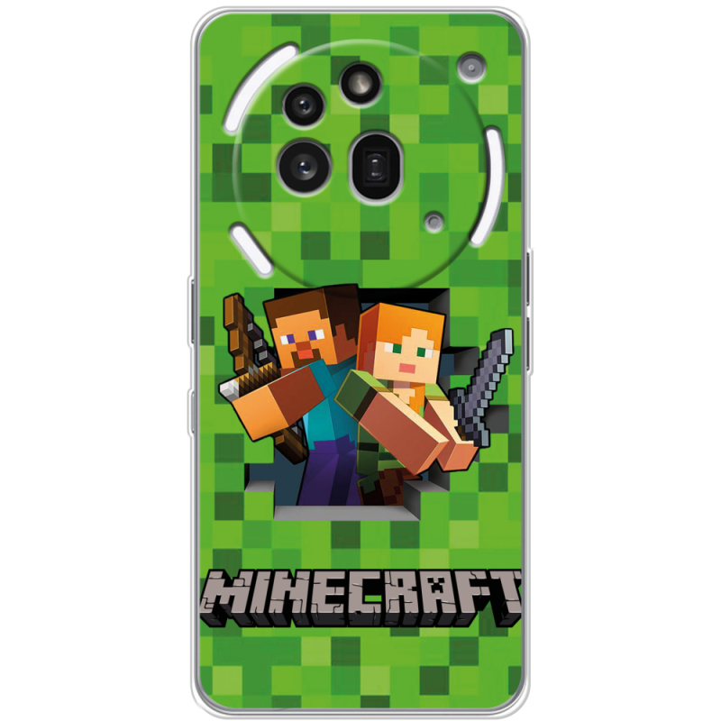 Чохол BoxFace Nothing Phone (3a) Pro Майнкрафт Стів і Алекс