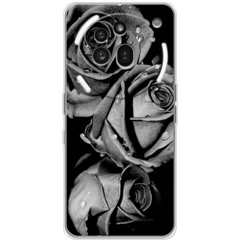 Чохол BoxFace Nothing Phone (3a) Pro Black and White Roses