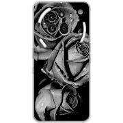 Чохол BoxFace Nothing Phone (3a) Pro Black and White Roses