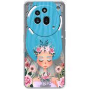 Прозорий чохол BoxFace Nothing Phone (3a) Pro Blue Hair