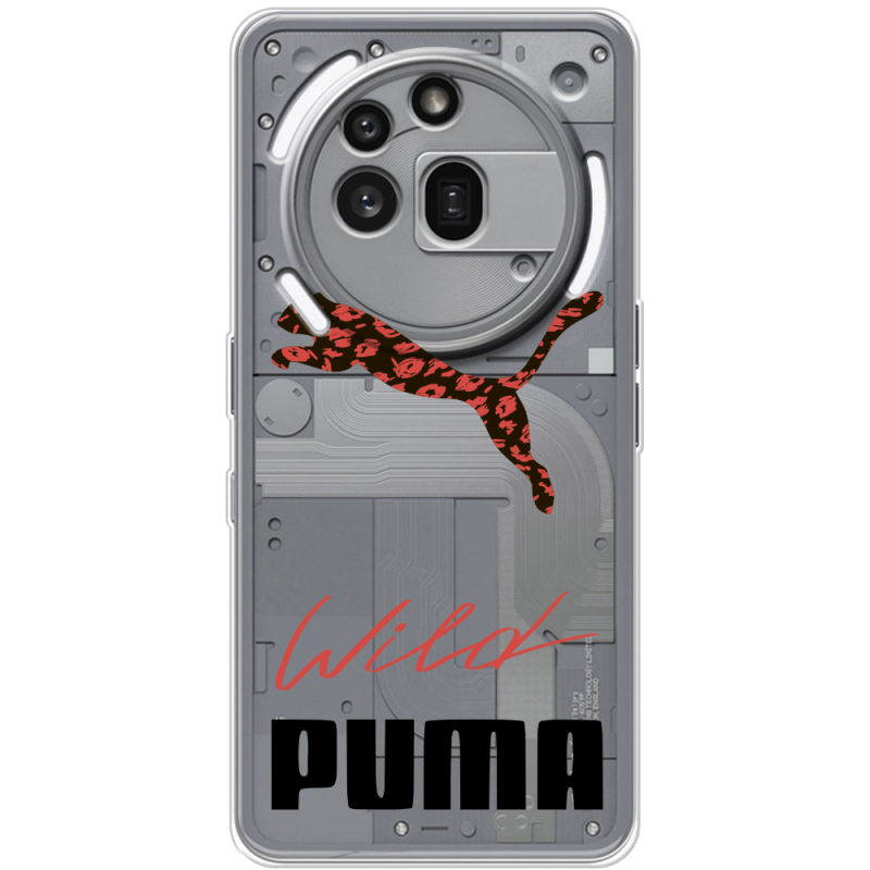 Прозорий чохол BoxFace Nothing Phone (3a) Pro Wild Cat
