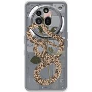 Прозорий чохол BoxFace Nothing Phone (3a) Pro Glamor Snake
