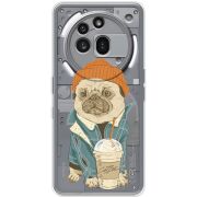 Прозорий чохол BoxFace Nothing Phone (3a) Pro Dog Coffeeman