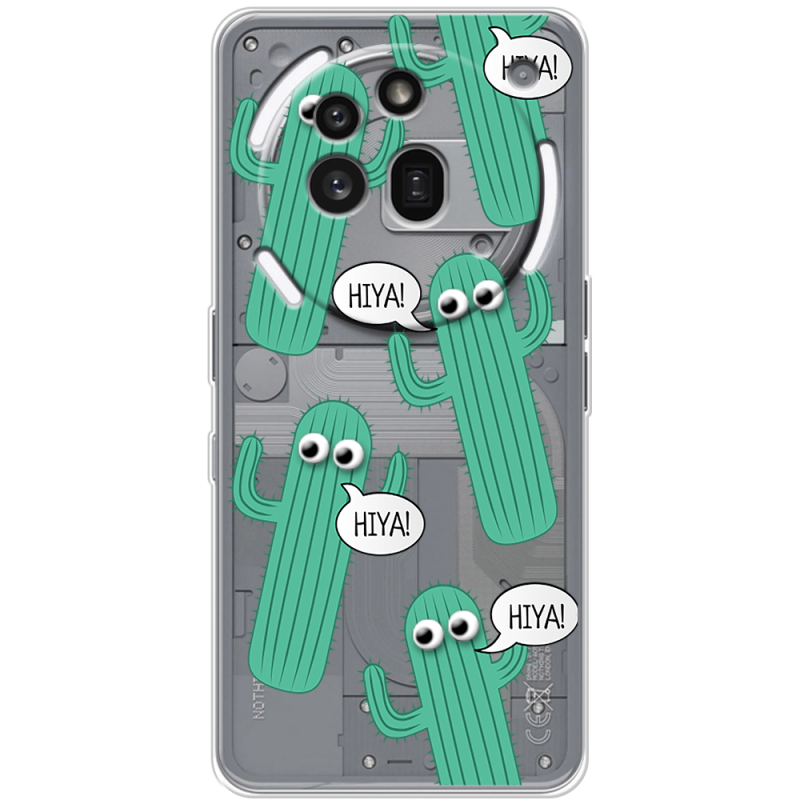 Прозорий чохол BoxFace Nothing Phone (3a) Pro с 3D-глазками HIYA