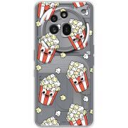 Прозорий чохол BoxFace Nothing Phone (3a) Pro с 3D-глазками Popcorn