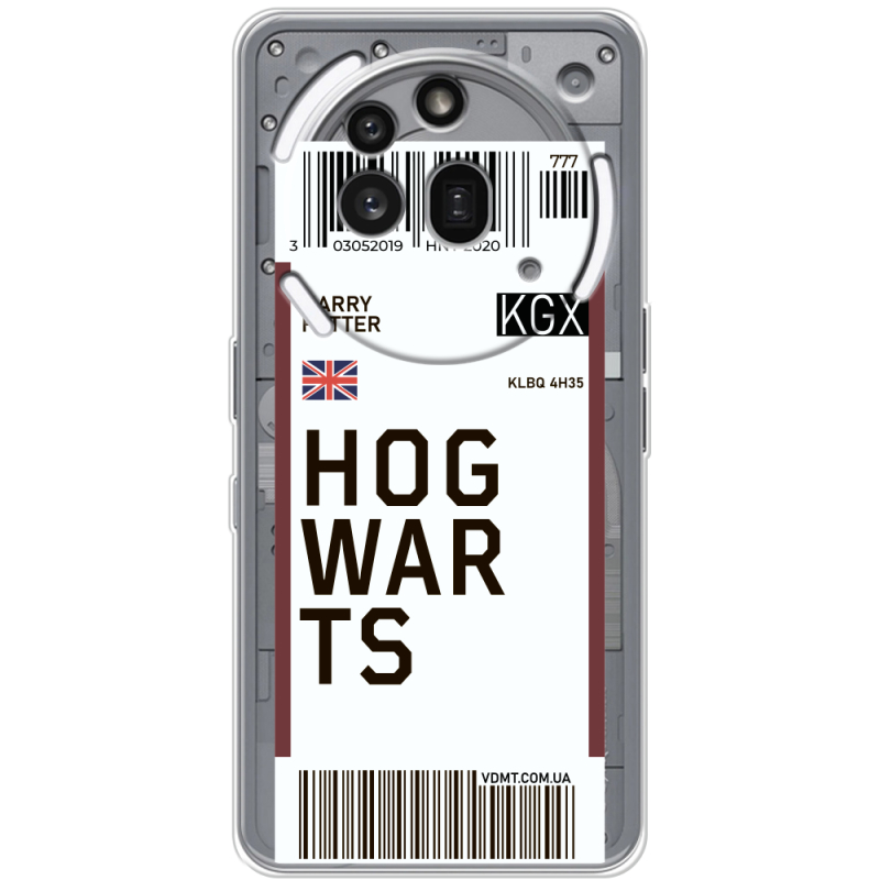 Прозорий чохол BoxFace Nothing Phone (3a) Pro Ticket Hogwarts