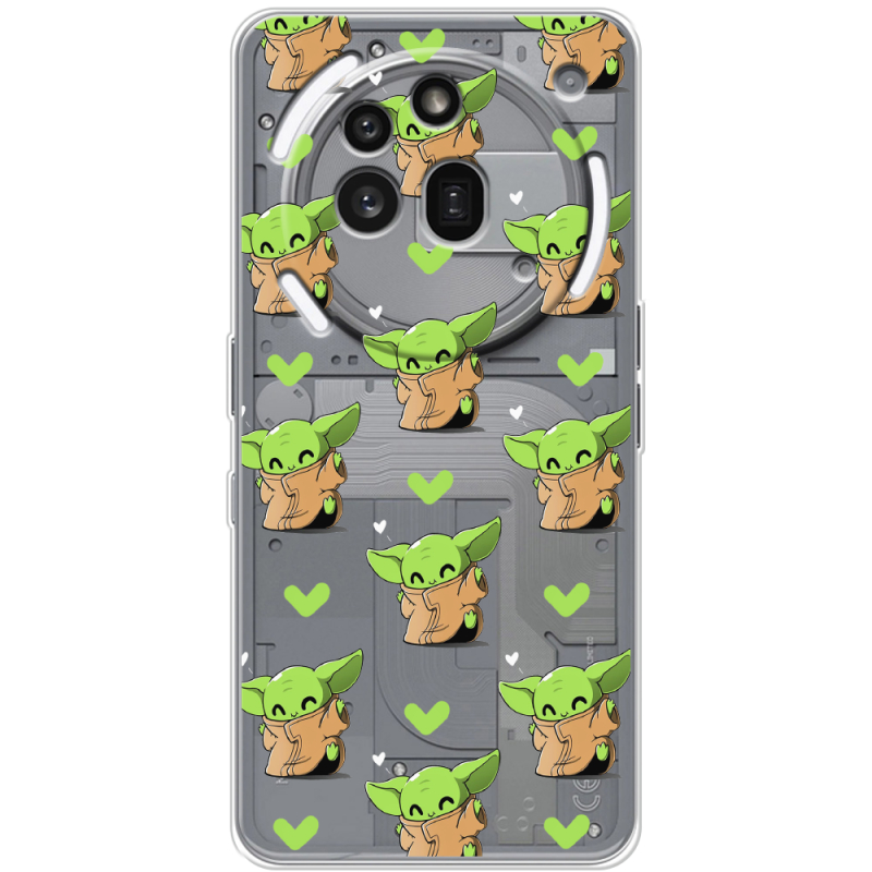 Прозорий чохол BoxFace Nothing Phone (3a) Pro Pattern Baby Yoda