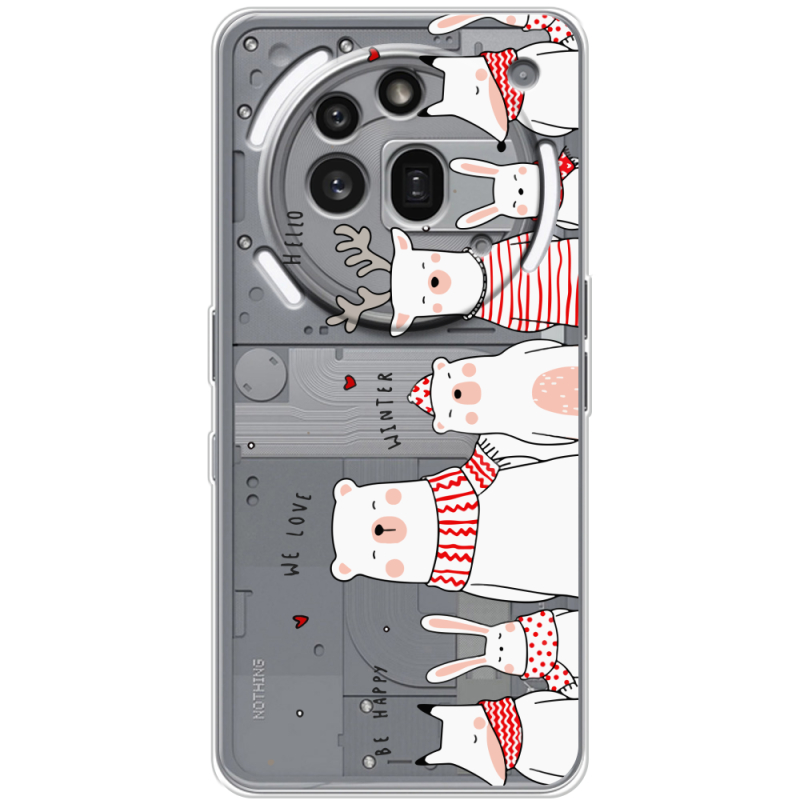 Прозорий чохол BoxFace Nothing Phone (3a) Pro The Friendly Beasts