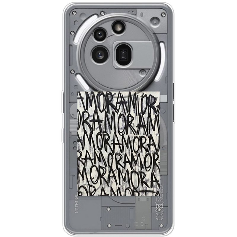 Прозорий чохол BoxFace Nothing Phone (3a) Pro Amor Amor
