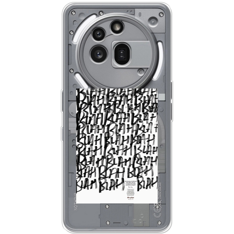 Прозорий чохол BoxFace Nothing Phone (3a) Pro Blah Blah