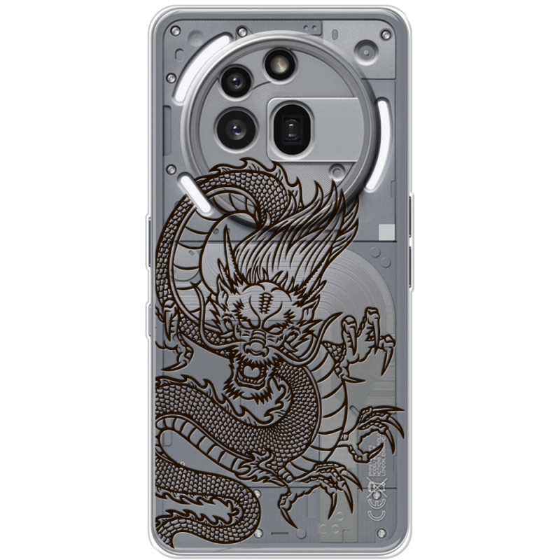Прозорий чохол BoxFace Nothing Phone (3a) Pro Chinese Dragon