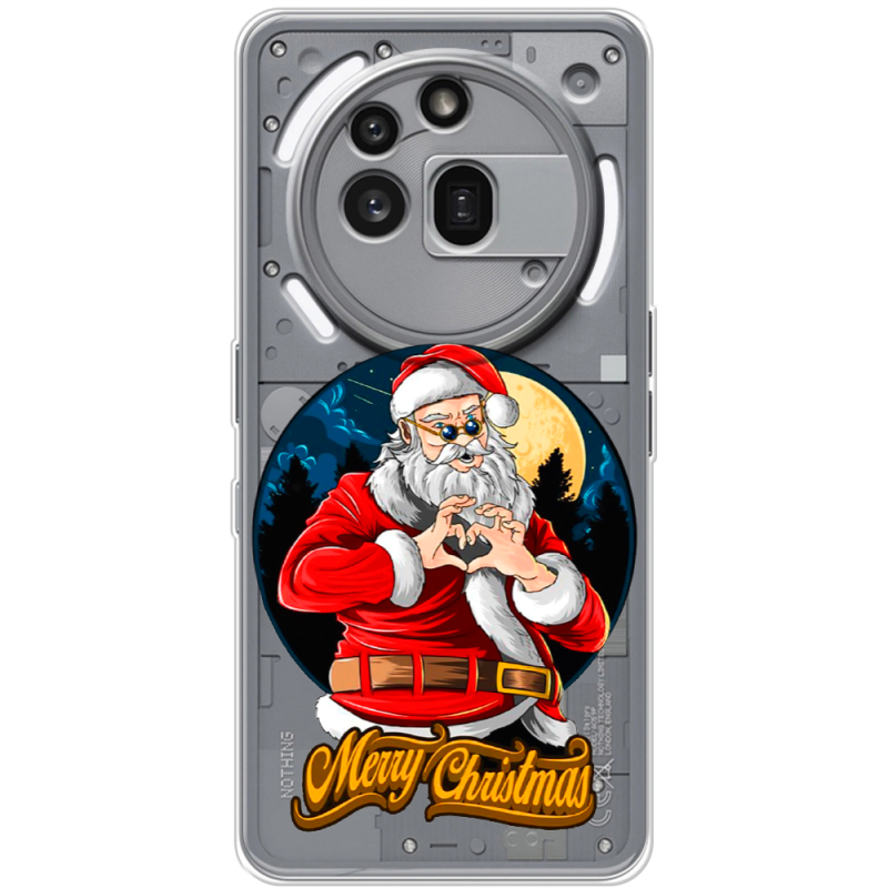 Прозорий чохол BoxFace Nothing Phone (3a) Pro Cool Santa