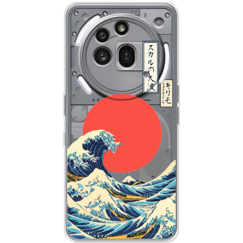 Прозорий чохол BoxFace Nothing Phone (3a) Pro Большая волна в Канагаве