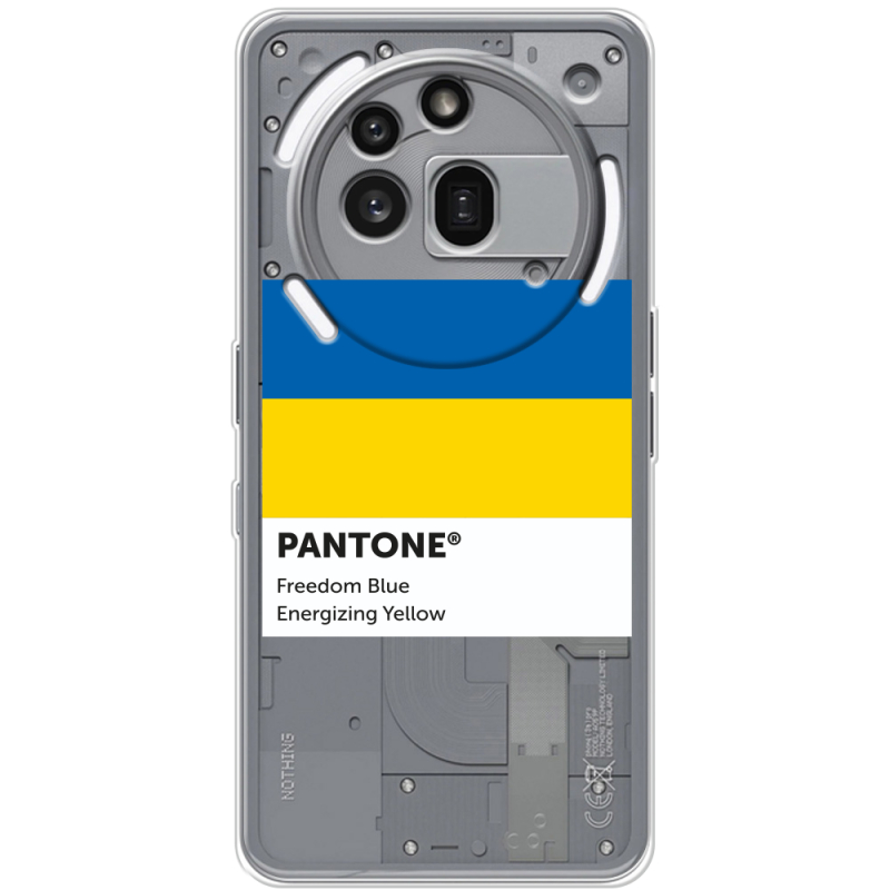 Прозорий чохол BoxFace Nothing Phone (3a) Pro Pantone вільний синій