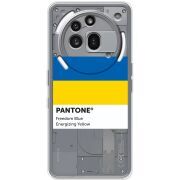 Прозорий чохол BoxFace Nothing Phone (3a) Pro Pantone вільний синій