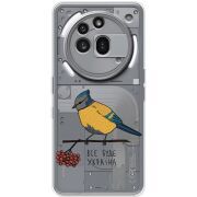 Прозорий чохол BoxFace Nothing Phone (3a) Pro Синиця і калина