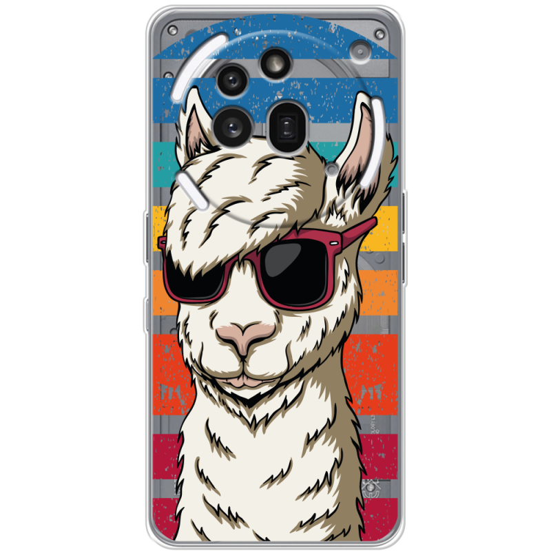 Прозорий чохол BoxFace Nothing Phone (3a) Pro Стильна Лама
