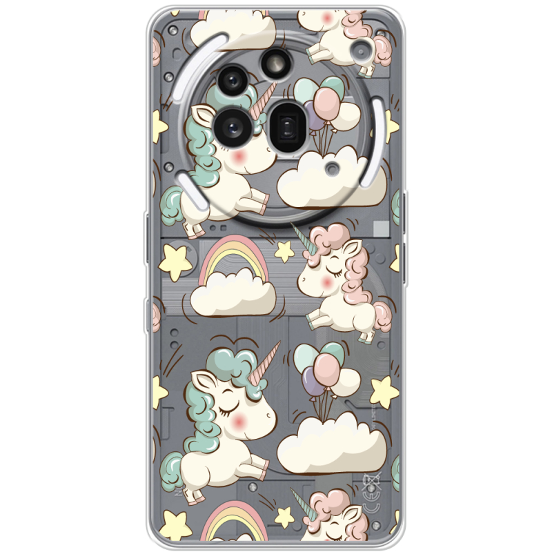 Прозорий чохол BoxFace Nothing Phone (3a) Pro Unicorns