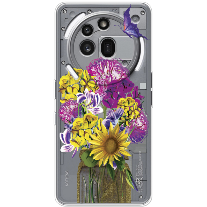Прозорий чохол BoxFace Nothing Phone (3a) Pro My Bouquet