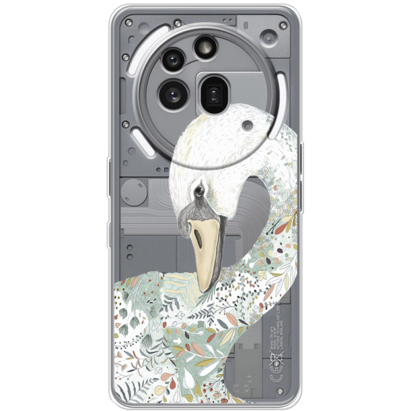Прозорий чохол BoxFace Nothing Phone (3a) Pro Swan