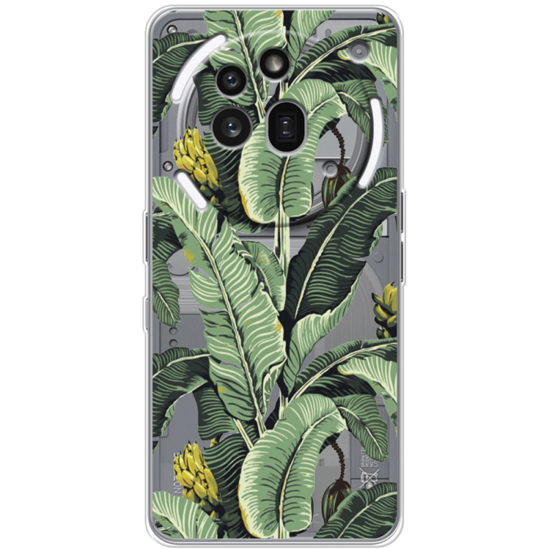 Прозорий чохол BoxFace Nothing Phone (3a) Pro Banana Leaves