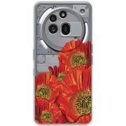Прозорий чохол BoxFace Nothing Phone (3a) Pro Red Poppies