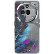 Прозорий чохол BoxFace Nothing Phone (3a) Pro Feathers