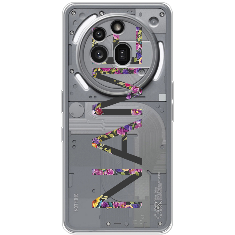 Прозорий чохол BoxFace Nothing Phone (3a) Pro Именной