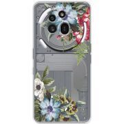 Прозорий чохол BoxFace Nothing Phone (3a) Pro Floral