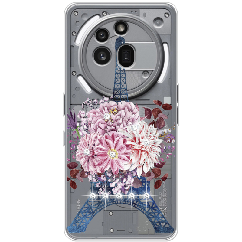 Чохол зі стразами Nothing Phone (3a) Pro Eiffel Tower