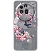 Чохол зі стразами Nothing Phone (3a) Pro Swallows and Bloom