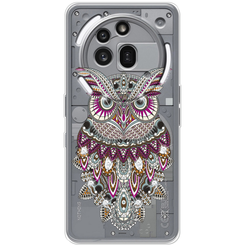 Чохол зі стразами Nothing Phone (3a) Pro Owl