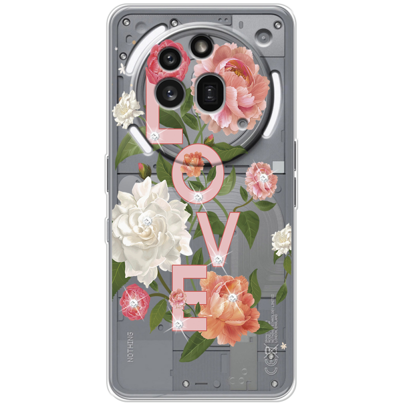 Чохол зі стразами Nothing Phone (3a) Pro Love
