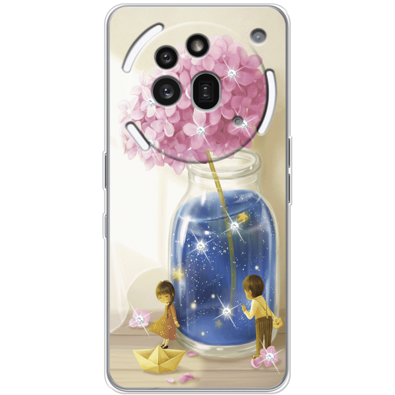 Чохол зі стразами Nothing Phone (3a) Pro Little Boy and Girl