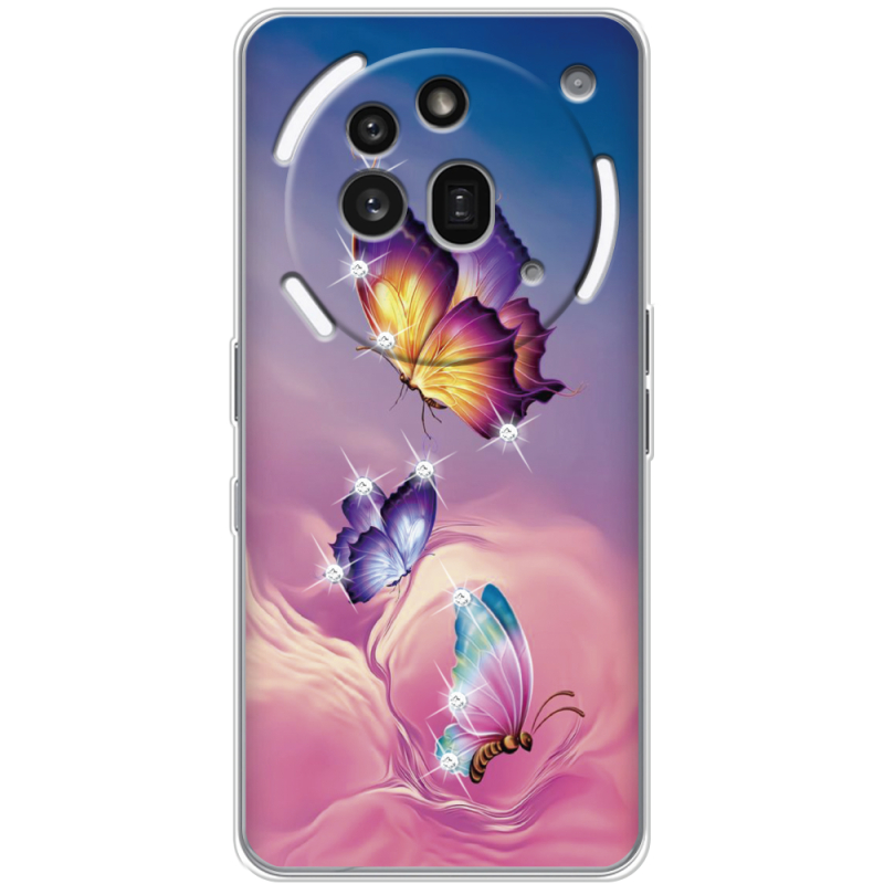 Чохол зі стразами Nothing Phone (3a) Pro Butterflies