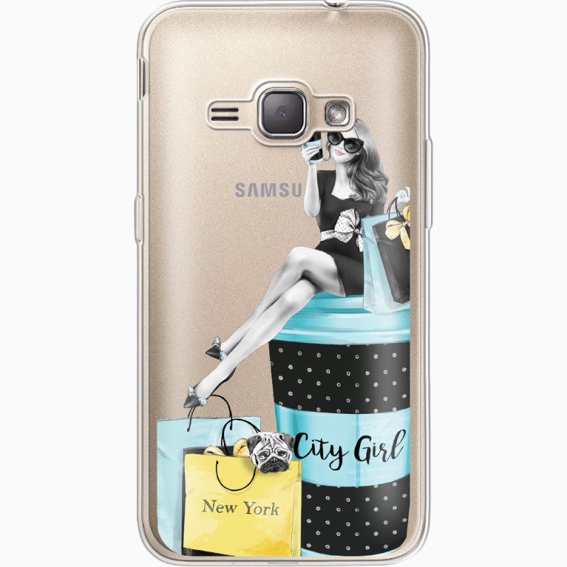 Прозрачный чехол Uprint Samsung J120H Galaxy J1 2016 City Girl