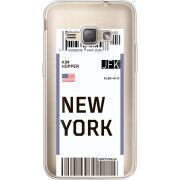 Прозрачный чехол Uprint Samsung J120H Galaxy J1 2016 Ticket New York