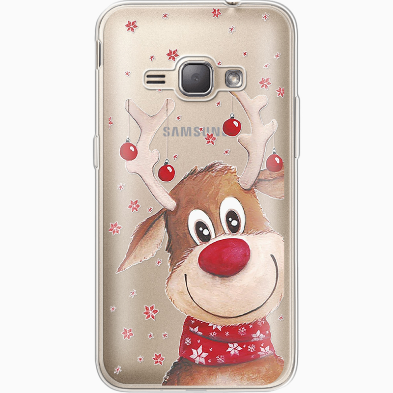 Прозрачный чехол Uprint Samsung J120H Galaxy J1 2016 Winter Deer