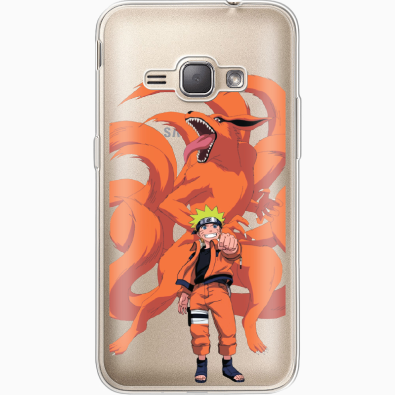 Прозрачный чехол Uprint Samsung J120H Galaxy J1 2016 Naruto and Kurama