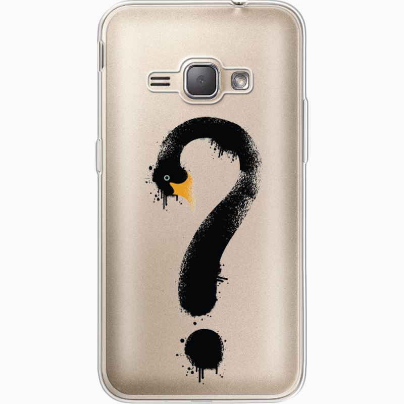 Прозрачный чехол Uprint Samsung J120H Galaxy J1 2016 Swan question